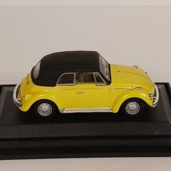 Hongwell Cararama Volkswagon Beetle Cabriolet VW Diecast Dida 1:72 Yellow - Picture 4 of 13